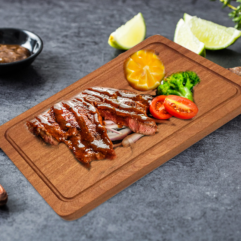 沙比利牛排板牛扒板家用面包板披萨板熟肉搁置板西餐牛肉托盘包lg