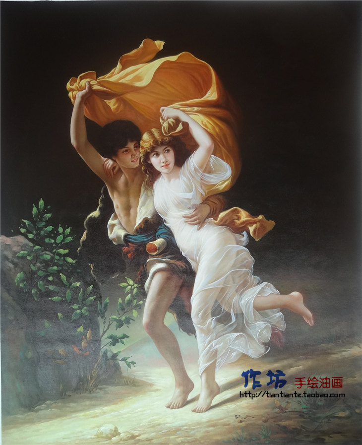 油画手绘暴风雨thestorm学院派北欧家居西式典雅油画