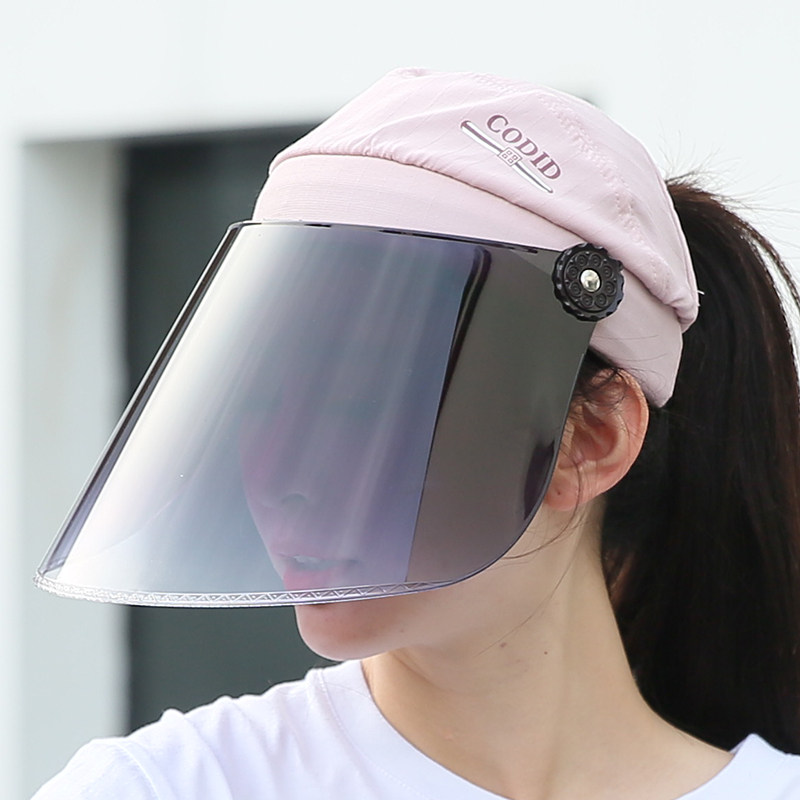 帽子子女夏季防紫外线太阳帽百搭骑车遮阳帽户外防晒帽子