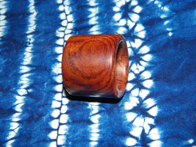 海南黄花梨扳指紫油戒指指环文玩把玩配饰武扳指木雕