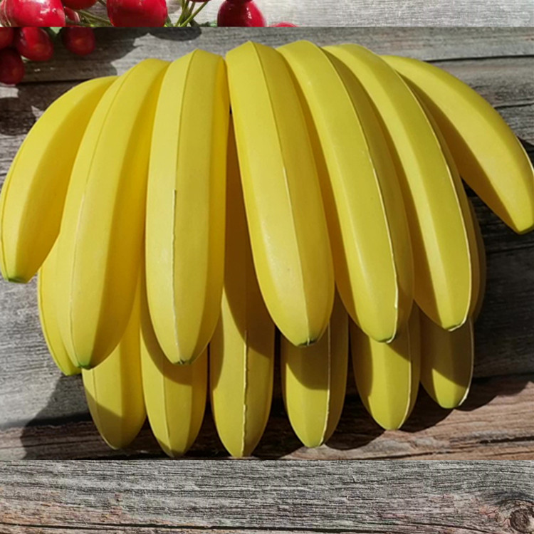 水果仿真13头15头塑料香蕉模型装饰摆件道具仿真果蔬