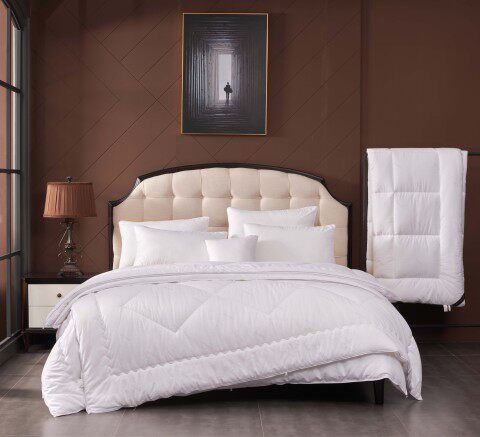 晚安家纺纯棉舒柔立体加厚拉链可分开保暖晚安商标化纤被