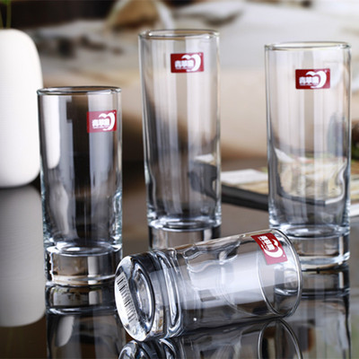 欧诺es1005青苹果330毫升直身玻璃杯耐热透明果汁奶茶烈酒六只装