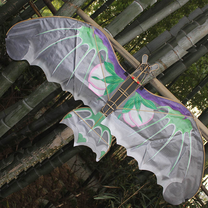 风筝传统蝙蝠竹子骨架包邮装饰装饰布布展潍坊风筝