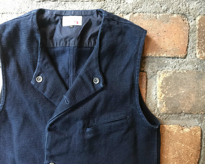 马甲graphzero靛蓝复古gzawv3012工装空军背心