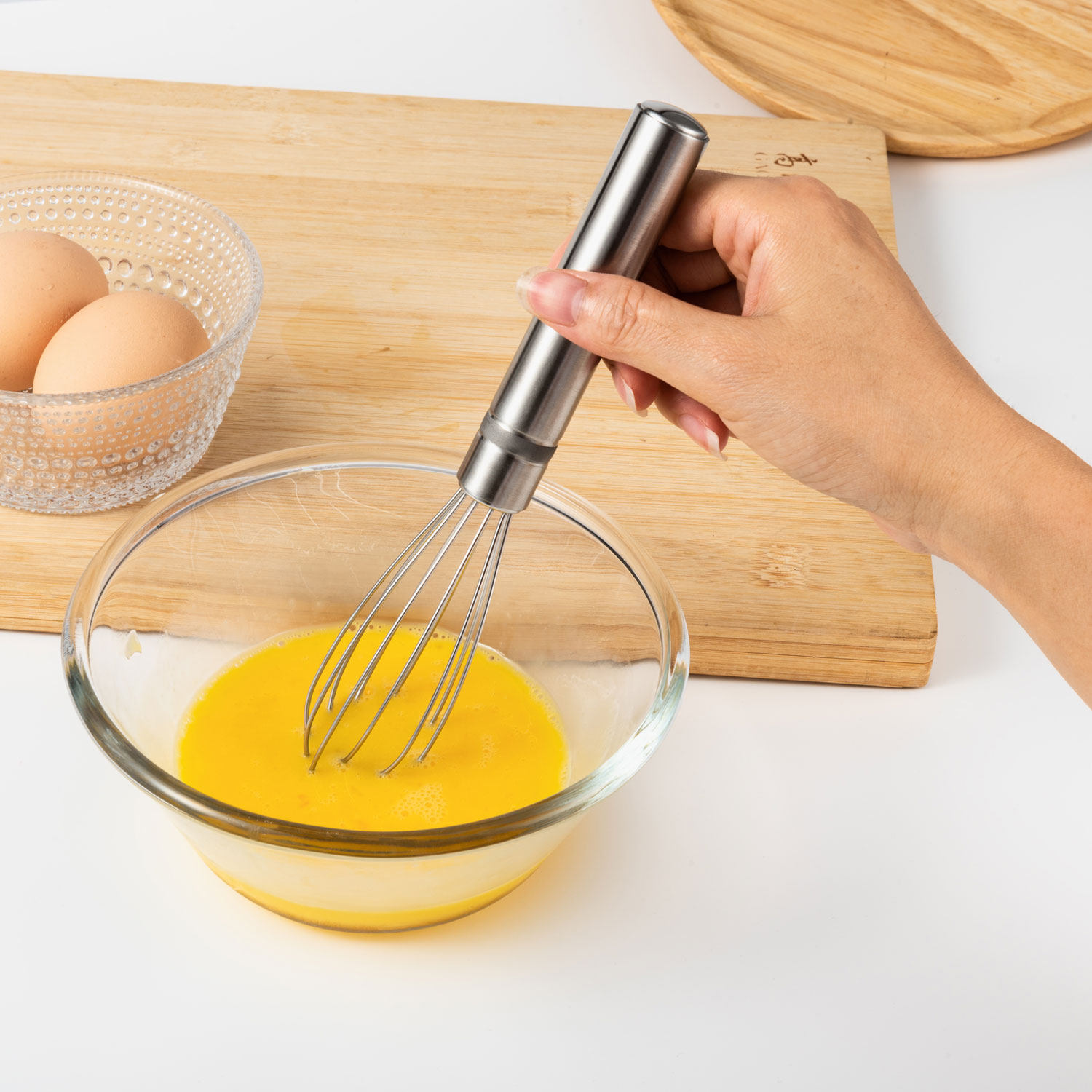 出口米国不锈钢家用打蛋手动搅拌棒厚实搅蛋器烘培打蛋器