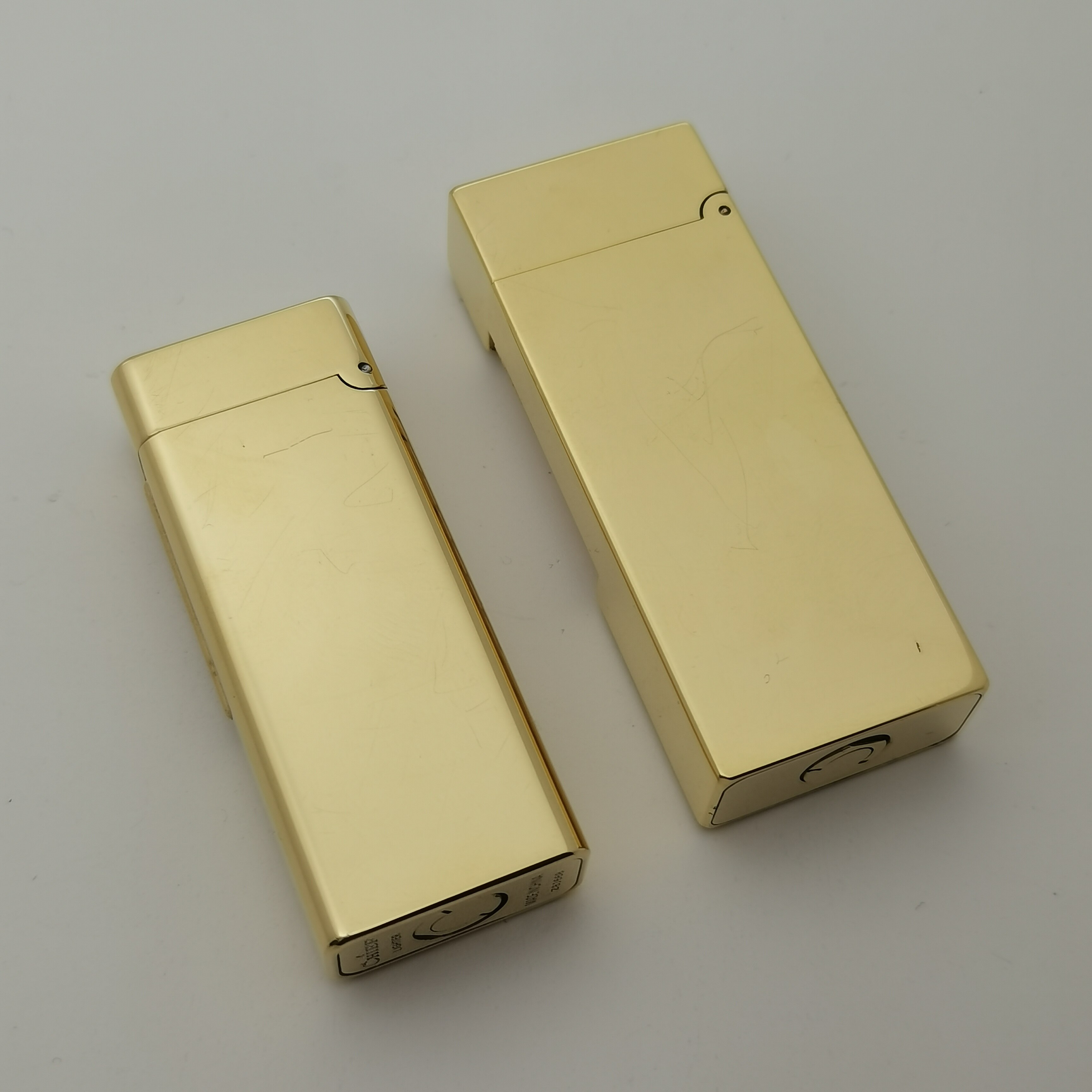 手工纯铜窄版纤巧侧滑滑轮煤油打火机复古创意煤油打火机