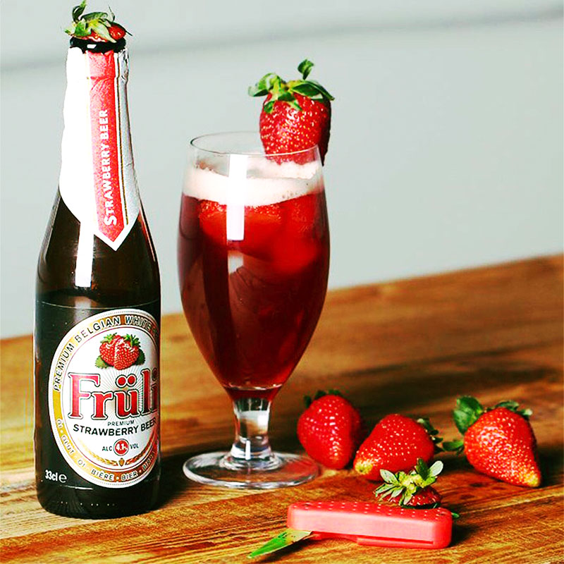 草莓啤酒比利时进口芙力fruli荔枝女士果味味精啤酒