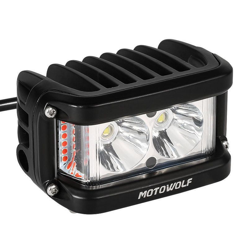 摩托车射灯led改装外置大灯12v防水强光超亮电动车灯