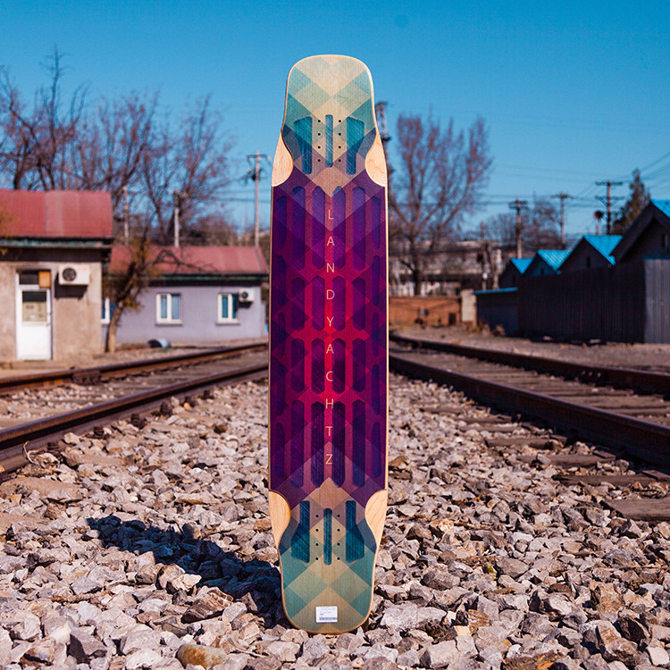 landyachtzstratus19新款层云红绿镂空轻量化舞板进口长板板面rad