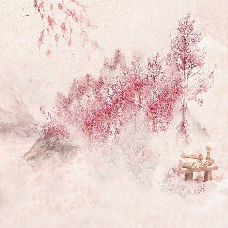 背景古装背景墙直播布古装拍照布摄影摄影全家福古风背景布类