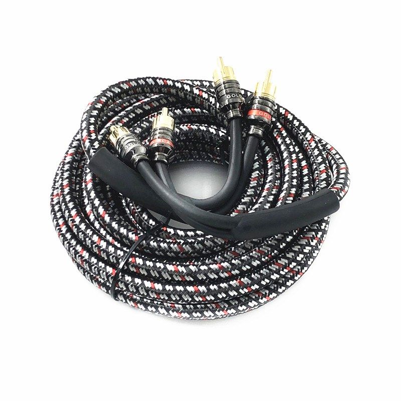 包邮汽车音响改装改装车车载功放低音炮专用专用线线材音频线