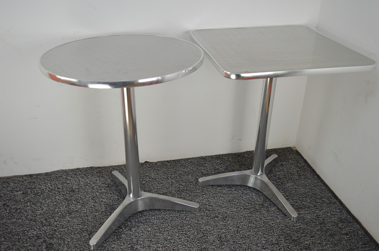 方桌铝合金圆桌户外休闲桌子折叠餐桌折合铝桌折叠桌