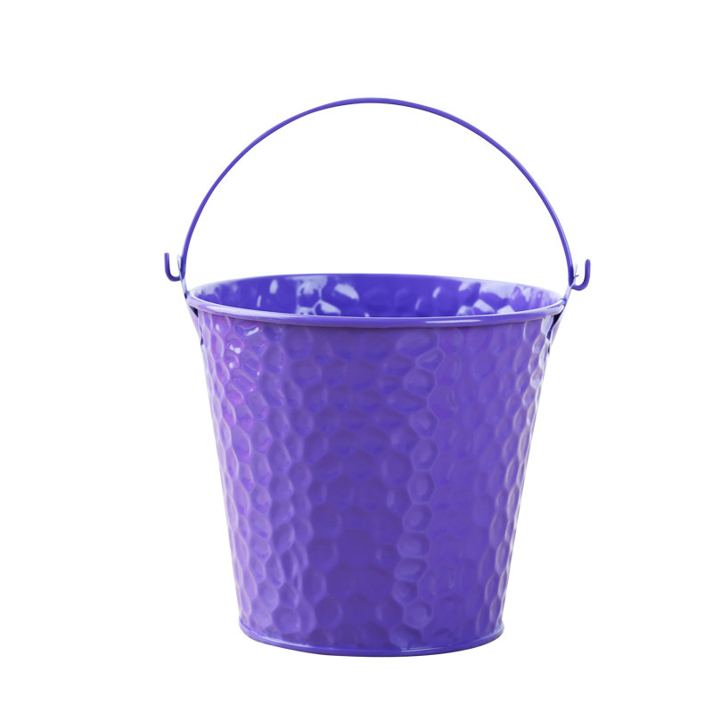 糖果色铁皮皮桶花桶多肉植物花盆儿童沙滩玩具花盆