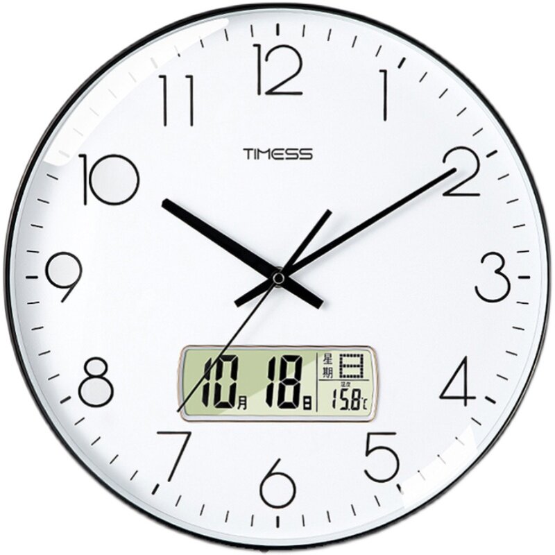 钟表timess挂钟客厅家用时尚创意时钟挂墙石英挂钟