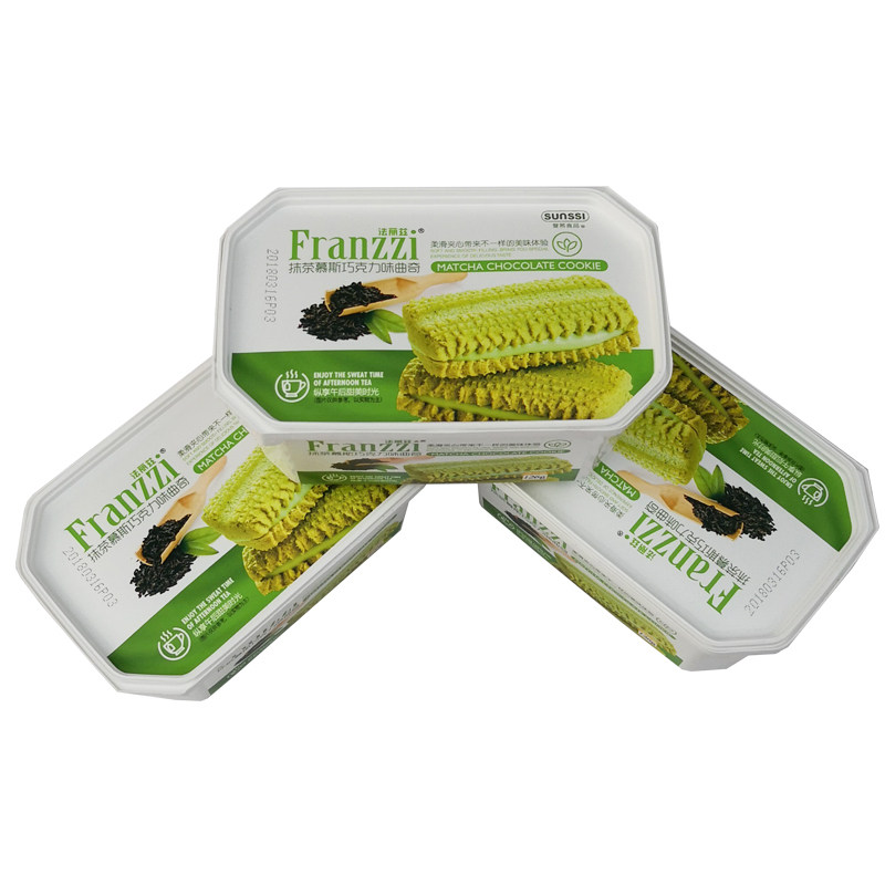 sunssi法丽夹心曲奇饼干盒装组合125g抹茶巧克力曲奇饼干