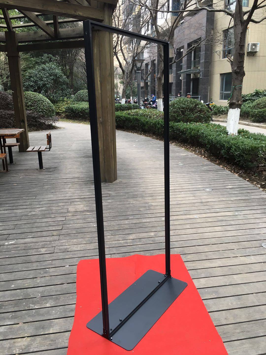 丽屏展架快展示海报架户外立式门型展架kt板立牌广告架4s店宣传架