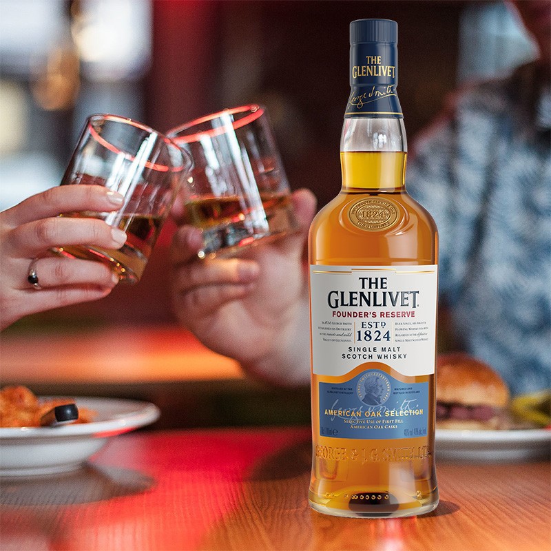 格兰威特1824创始人甄选700ml英国进口威士忌盒带威士忌