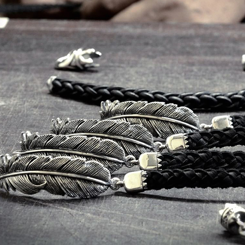 kingbaby羽毛双股细皮编织手链k425272手链