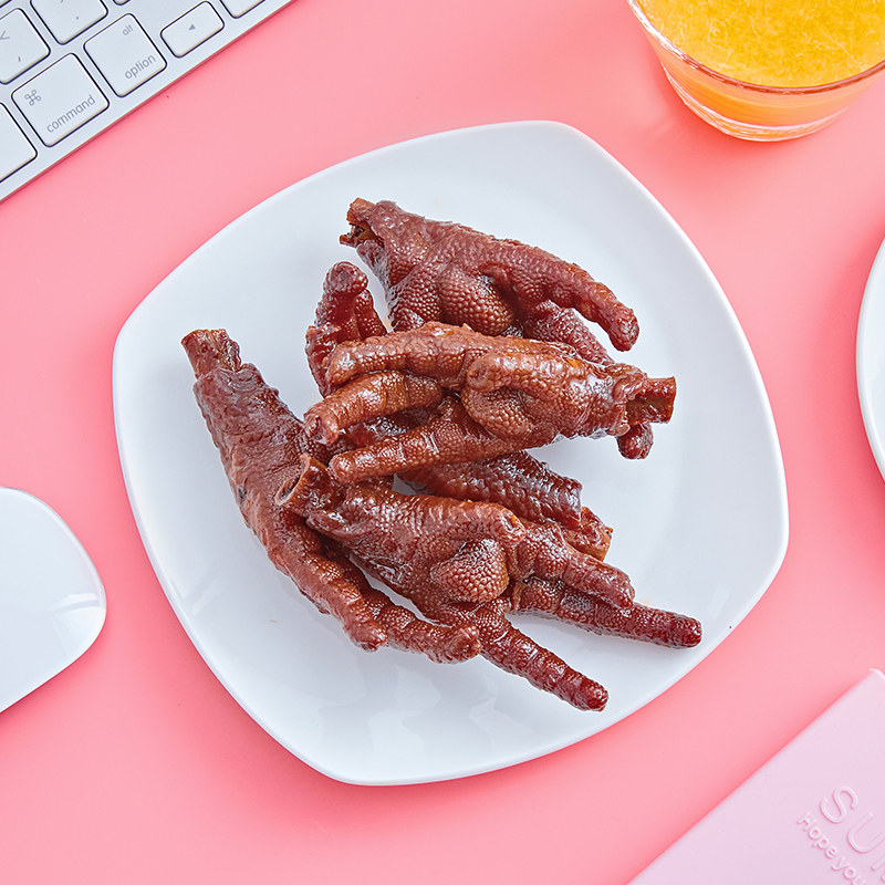 【周黑鸭官方自营_真空小包装】卤凤爪鸡爪150g*2袋 武汉零食小吃