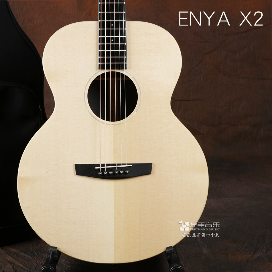 吉他enya恩雅x2云杉41寸单板民谣学生旅行吉他民谣吉他