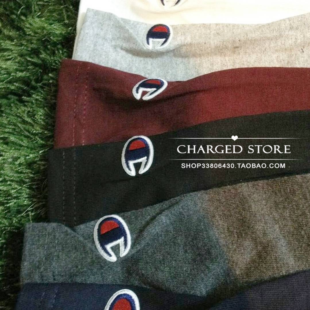 现货正品!美版Champion 6.1oz纯色素基础Tee打底衫T恤宽松棉男女