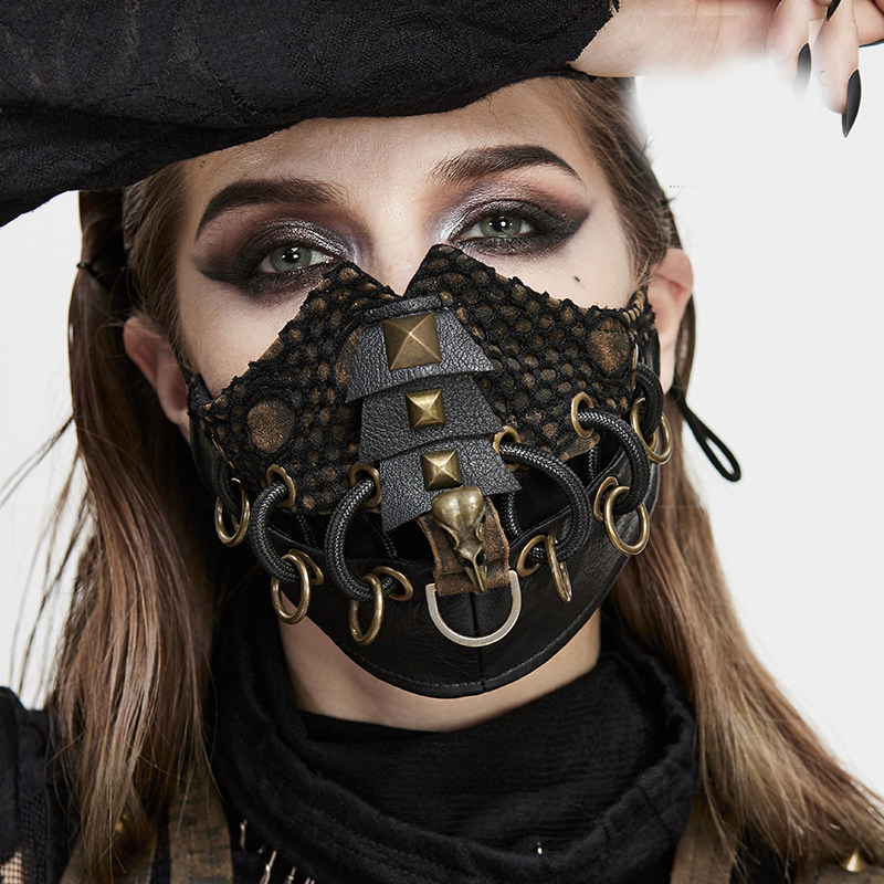 魔叹devilfashion摇滚steampunk蒸汽朋克中性面具口罩cosplay配件