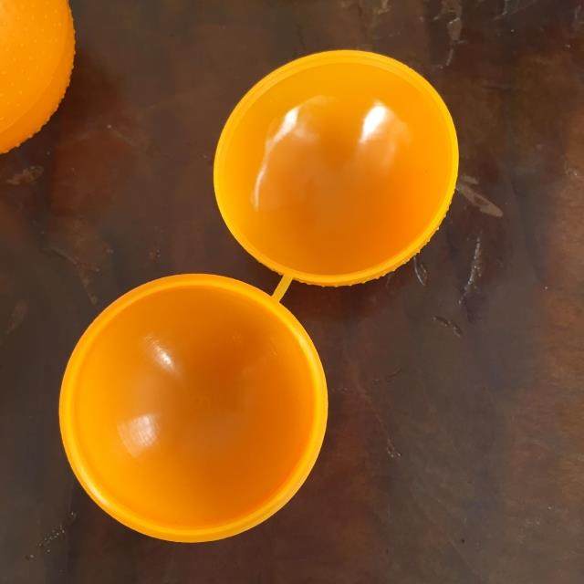 药丸丸壳黄色加厚塑料球型壳蜡球壳中药蜡丸药盒