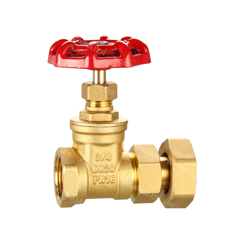 沃希米勒锻压黄铜伸缩表前闸阀自来水管道水表闸阀