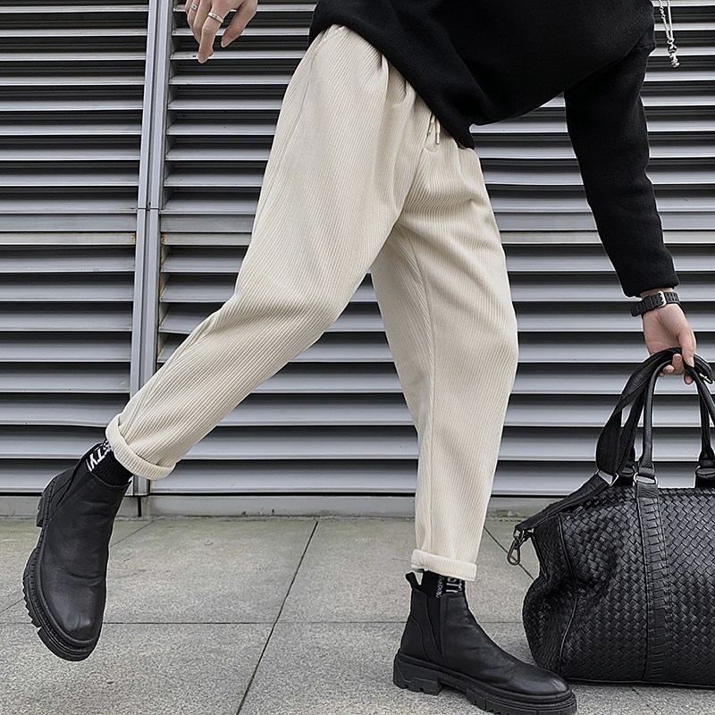 春秋季裤子男装2022新款潮牌ins痞帅工装休闲裤夏天男士哈伦长裤