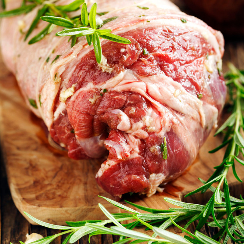 屠宰新鲜羊腿肉无小腿1500g放养小山羊自家活羊生羊腿