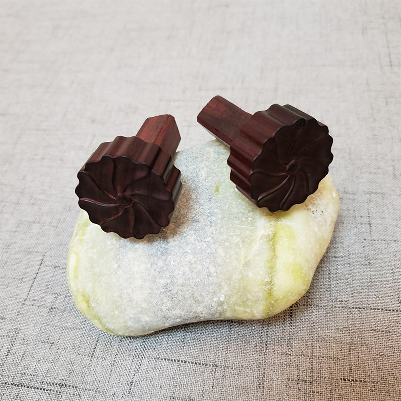 古琴雁足琴轸一体整雕大叶紫檀调音轻松配件古琴