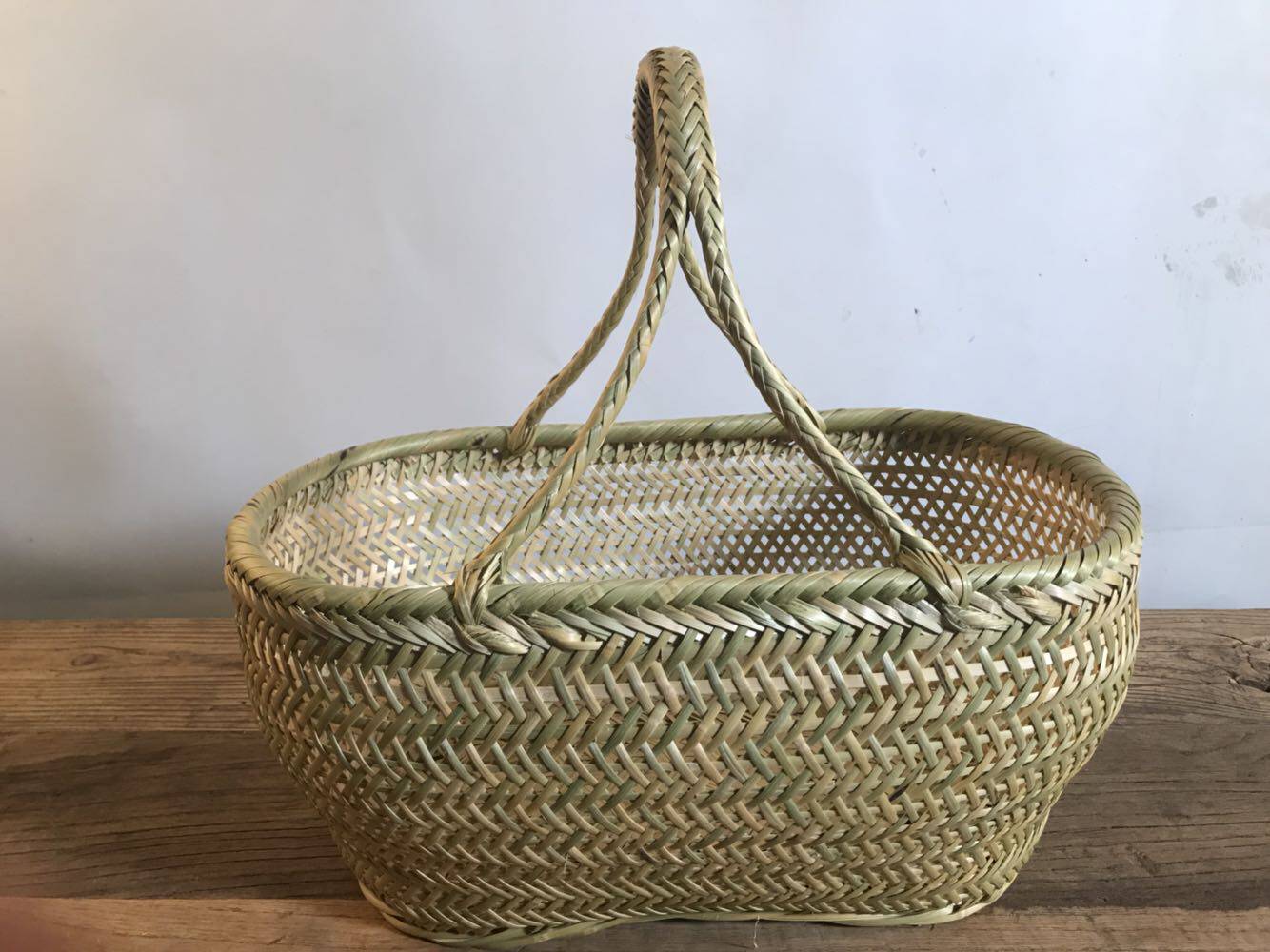 家用竹篮手提菜篮子竹编厨房整理储物购物篮