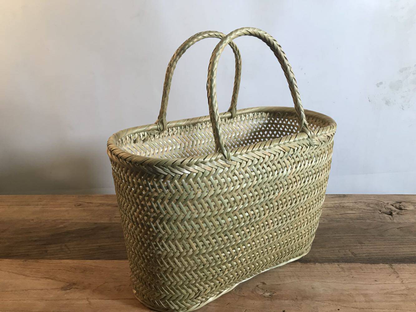 家用竹篮手提菜篮子竹编厨房整理储物购物篮