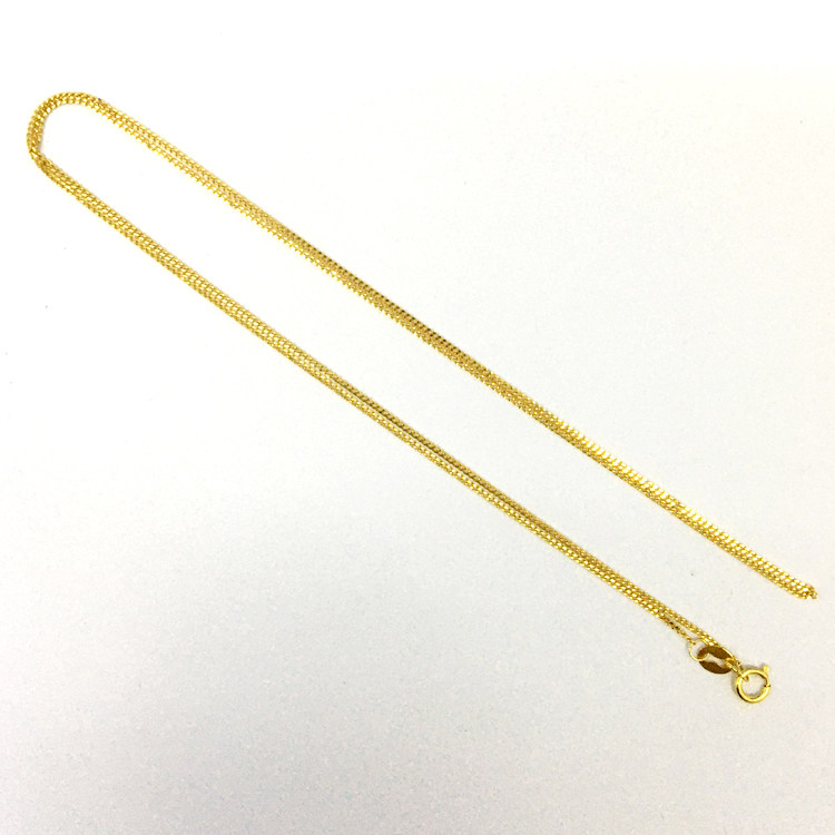 李金项链百搭链子女款锁骨细款金色金纯链黄其他