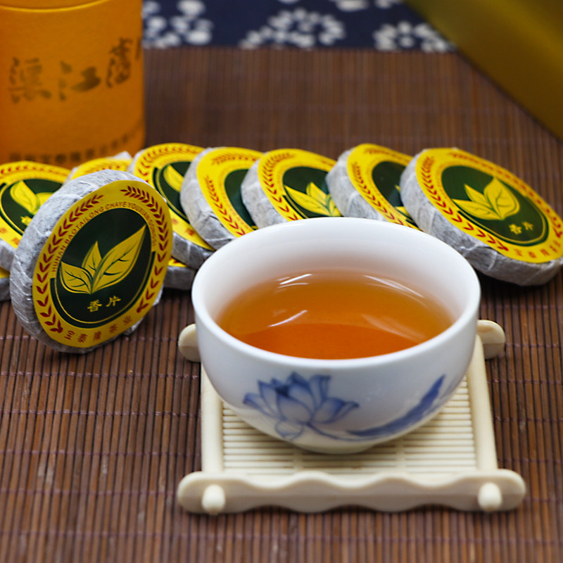 湖南安化茶宝泰隆渠江薄片香片特级陈年天尖安化黑茶