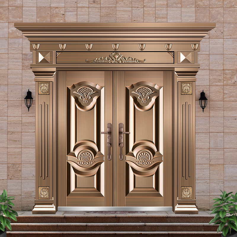 大门安全新多别墅门安定制非标双开防盗农村进户门