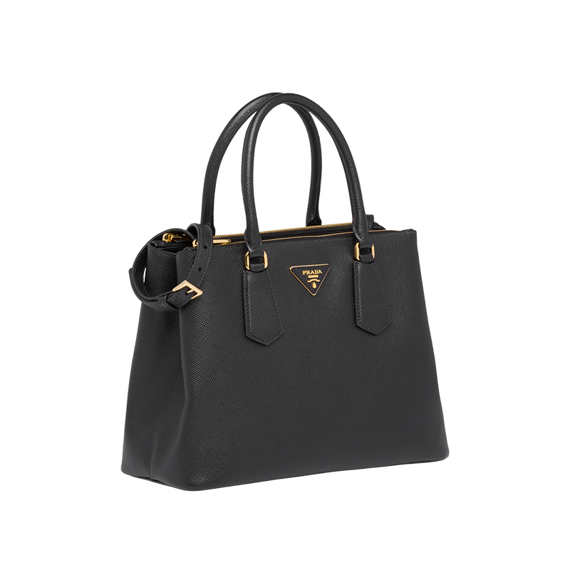 prada/普拉达 多色牛皮logo饰通勤女包手提单肩包