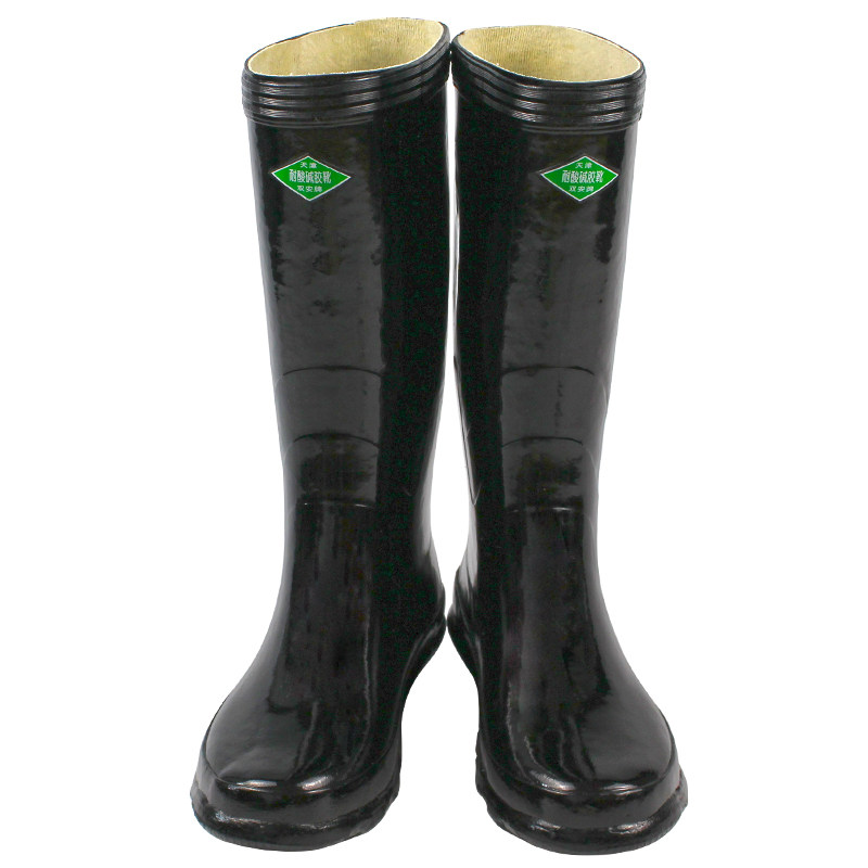 双安耐酸防化高靴水适用于酸碱一般一般化化学作业耐酸碱胶靴