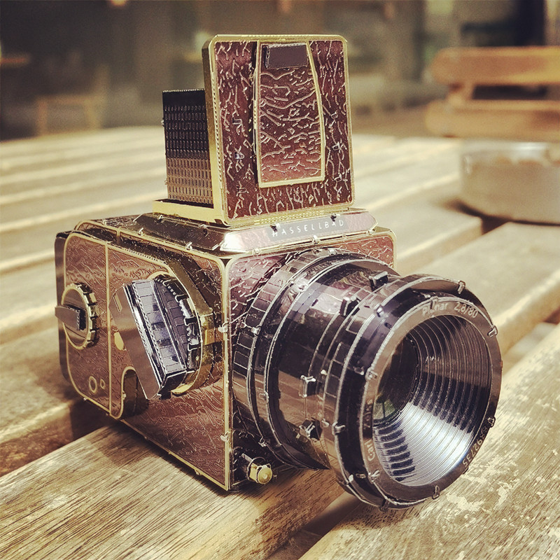 金属狂魔拼装模型3d立体拼图哈苏503cw照相机拼图