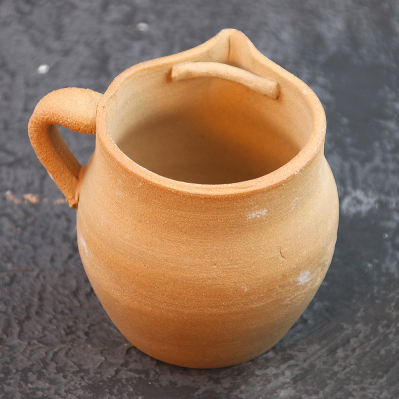 手工无釉云南仿古土陶茶罐粗陶柴烧茶具茶杯茶杯