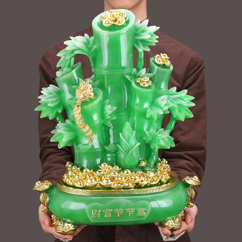 财富节节高竹子摆件客厅玄关酒柜电视柜家居家居装饰摆件