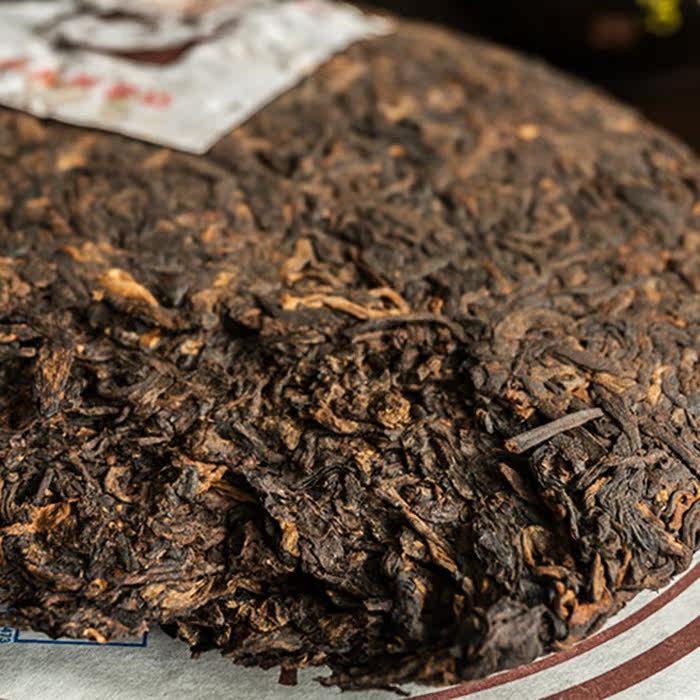 依香云南七子饼茶 普洱茶2007年熟茶357g 勐海味老茶 珍藏熟茶
