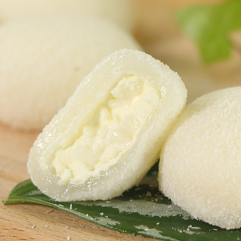 洋风椰蓉大福麻薯糯米团抹茶点心雪媚娘日式糍粑芒果500g盒装