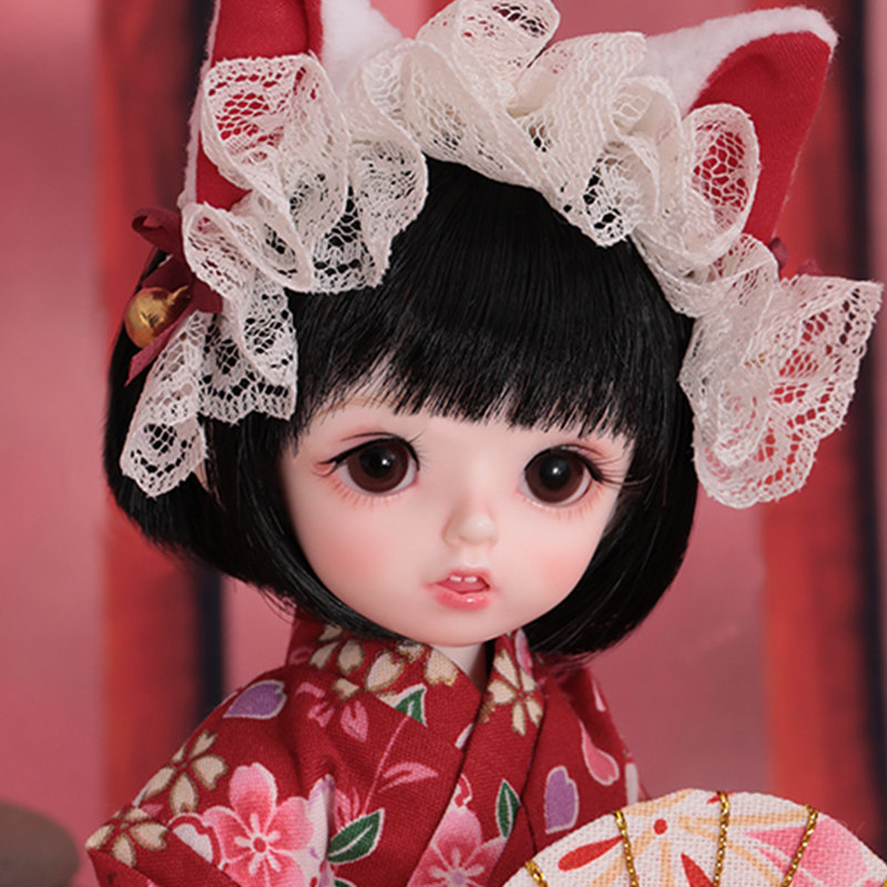 娃娃bjd6分carol卡肉正版sd可选衣服假发bjd娃娃