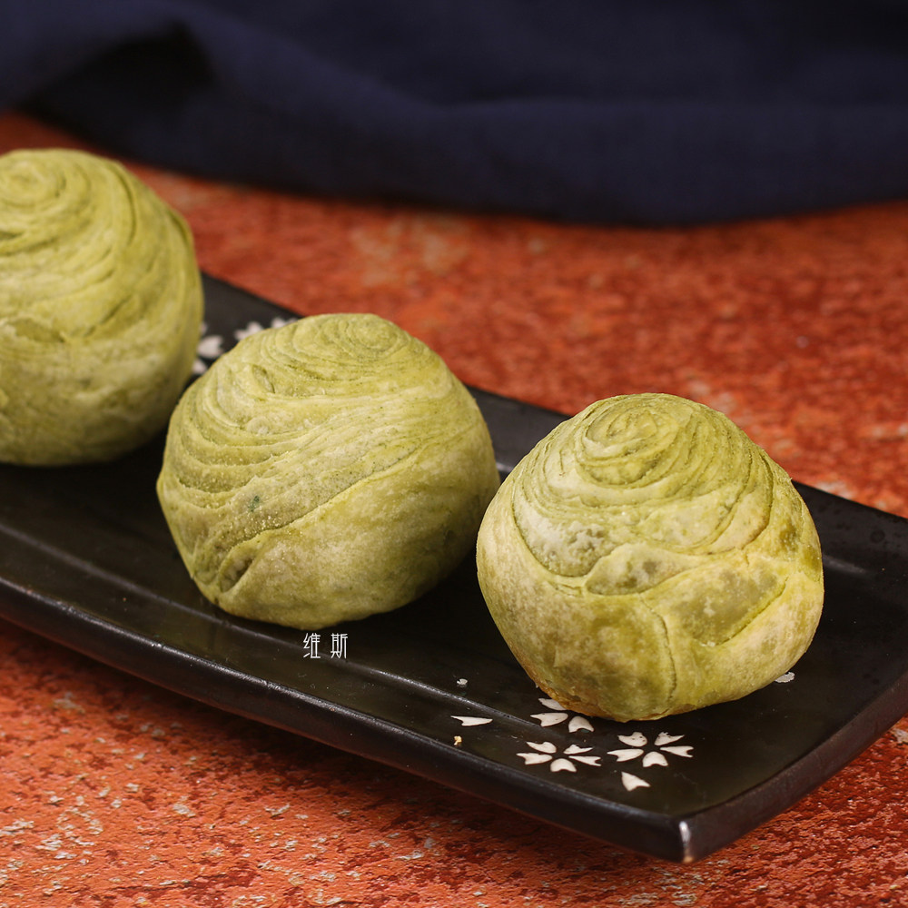 点心抹茶蛋黄维斯手作烘焙茶点苏式特产中秋传统糕点