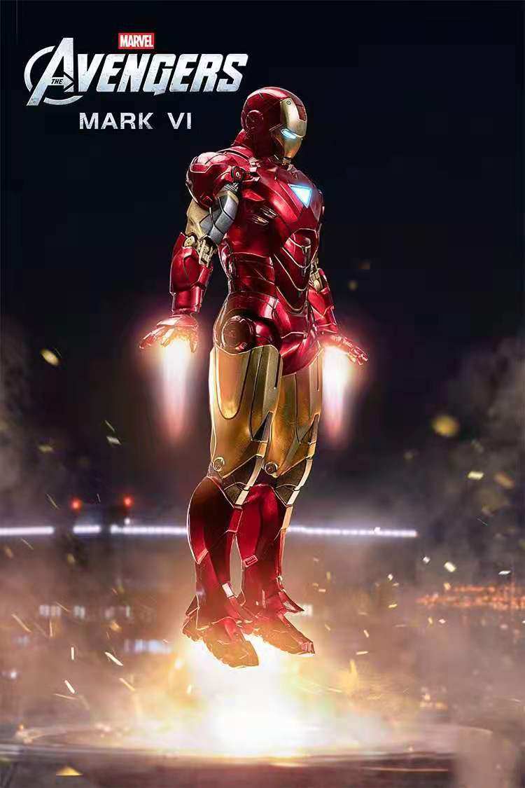 现货包邮中动玩具7寸ironman钢铁侠mk6可动手办