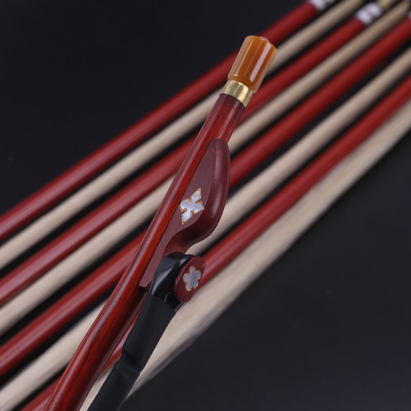 二胡弓子真马尾二胡弓专业考级演奏高档二胡琴弓乐器弓厂家直销