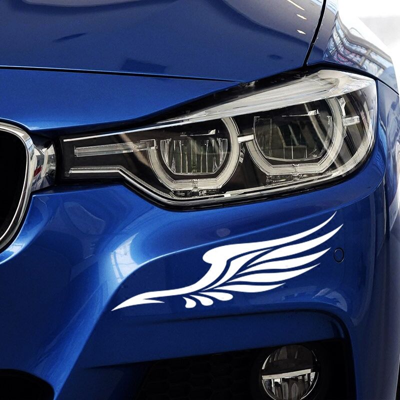 车贴翅膀小车划痕遮挡贴纸个性创意汽车车身汽车装饰贴