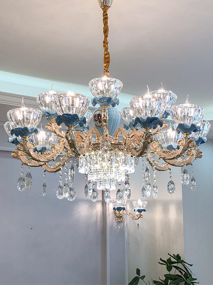 欧式吊灯客厅奢华大气卧室轻奢水晶水晶灯灯饰吊灯